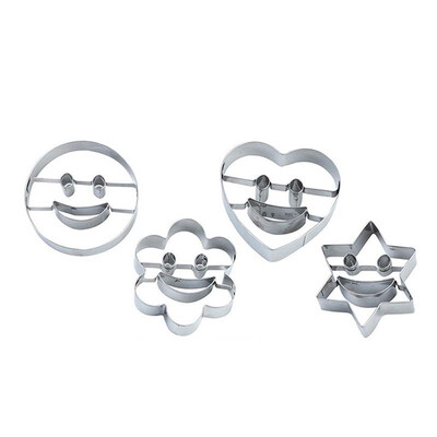 UpperX 4-Piece Baking Set Stainless Steel Biscuit Cookie Cutter Cake Cookies Cookie Cutter Molds Star Heart Flowers Round
UpperX 4-Piece Baking Set Stainless Steel Biscuit Cookie Cutter Cake Cookies Cookie Cutter Molds Star Heart Flowers Round