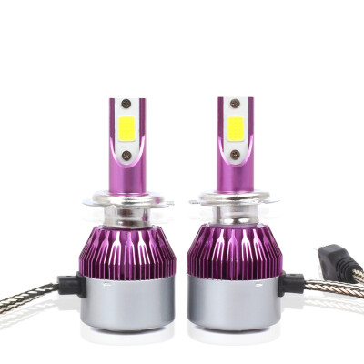 C6 Universal Car LED Headlight Purple Auto Modified Conversion Lamp Kit COB Bulbs Lamps 6500K White Light
C6 Universal Car LED Headlight Purple Auto Modified Conversion Lamp Kit COB Bulbs Lamps 6500K White Light