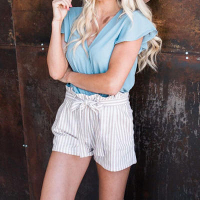 UK Women Holiday Lace Up High Waist Striped Ladies Summer Beach Hot Pants Shorts
UK Women Holiday Lace Up High Waist Striped Ladies Summer Beach Hot Pants Shorts