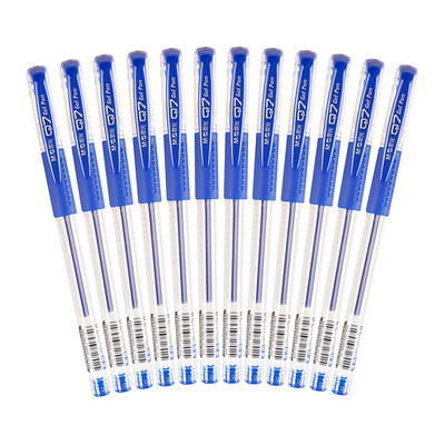 M&G Q7 05mm Bullet Gel Pen Blue 12 pcsBox