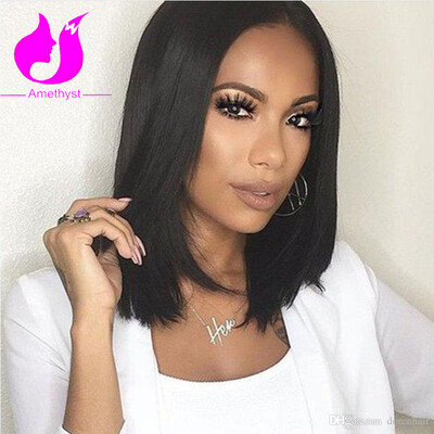 Amethyst Silky Straight Short Bob Wigs 8A Virgin Brazilian Human Hair Lace Front Wigs For Black Women 10-14 Bob Cut Lace Front Wig
Amethyst Silky Straight Short Bob Wigs 8A Virgin Brazilian Human Hair Lace Front Wigs For Black Women 10-14 Bob Cut Lace Front Wig