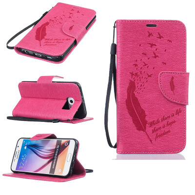 Rose red Feathers and birds Style Embossing Classic Flip Cover with Stand Function and Credit Card Slot for SAMSUNG GALAXY S6
Rose red Feathers and birds Style Embossing Classic Flip Cover with Stand Function and Credit Card Slot for SAMSUNG GALAXY S6