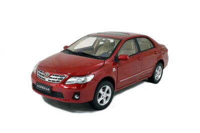 118 scale Toyota Corolla 2011 diecast model car red