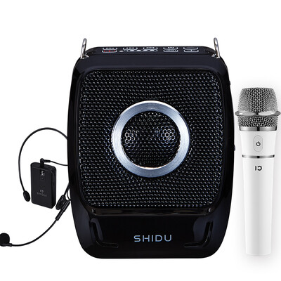 10 degrees ShiDu SD-S92 UHF dual wireless loudspeaker high-power small bee teacher teaching dedicated wireless portable amplifiers handheld wireless microphone Bluetooth 40 classic black
10 degrees ShiDu SD-S92 UHF dual wireless loudspeaker high-power small bee teacher teaching dedicated wireless portable amplifiers handheld wireless microphone Bluetooth 40 classic black