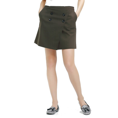UR Женщин тонкий простой простой цвет A-образная юбка WG05R5BN0001 военный зеленый L 
UR Женщин тонкий простой простой цвет A-образная юбка WG05R5BN0001 военный зеленый L