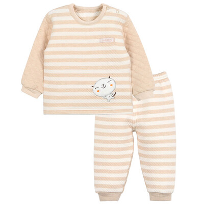 Xin Song baby color cotton warm side shoulder buckle neonatal autumn and winter warm color cotton underwear shirt pants suit shallow card its kitten D067D73
Xin Song baby color cotton warm side shoulder buckle neonatal autumn and winter warm color cotton underwear shirt pants suit shallow card its kitten D067D73