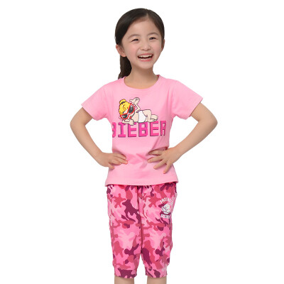Yu Zhaolin YUZHAOLIN Girls T-Shirt Children's Short Sleeve Pants Set M416615 Camouflage Half Cuff Rose Red 140 yards
Yu Zhaolin YUZHAOLIN Girls T-Shirt Children's Short Sleeve Pants Set M416615 Camouflage Half Cuff Rose Red 140 yards