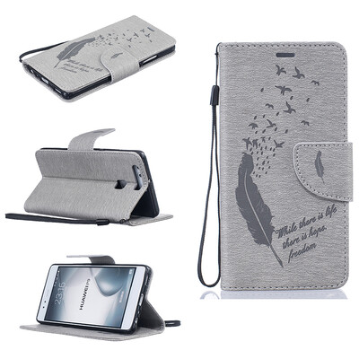 Gray Feathers and birds Style Embossing Classic Flip Cover with Stand Function and Credit Card Slot for HUAWEI P9
Gray Feathers and birds Style Embossing Classic Flip Cover with Stand Function and Credit Card Slot for HUAWEI P9