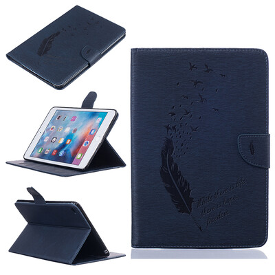 Blue feathers Style Embossing Classic Flip Cover with Stand Function and Credit Card Slot for iPad mini 4
Blue feathers Style Embossing Classic Flip Cover with Stand Function and Credit Card Slot for iPad mini 4