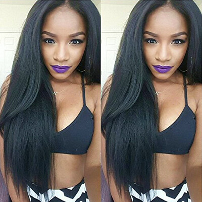 N..W. 10A Brazilian virgin human hair Lace front wigs Yaki straight Glueless wigs with baby hair for black women
N..W. 10A Brazilian virgin human hair Lace front wigs Yaki straight Glueless wigs with baby hair for black women