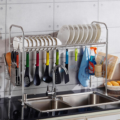 Thousands of thousands of welcome QEQX SUS304 stainless steel sink dish rack bowl rack drain rack kitchen racks storage rack rack double slot 831A
Thousands of thousands of welcome QEQX SUS304 stainless steel sink dish rack bowl rack drain rack kitchen racks storage rack rack double slot 831A