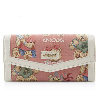 Nuts (NOIX) NXQ6007 Meng Xiong college series ladies bag bag long wallet cute little bear student girl wallet pink
Nuts (NOIX) NXQ6007 Meng Xiong college series ladies bag bag long wallet cute little bear student girl wallet pink