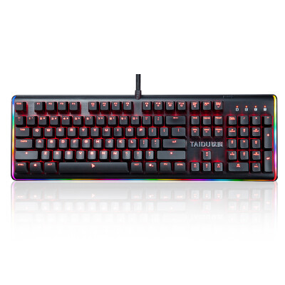 Titanium (Taidu) Symphony division smart gaming mechanical keyboard black Cherry tea axis RGB bright light with 104 keys
Titanium (Taidu) Symphony division smart gaming mechanical keyboard black Cherry tea axis RGB bright light with 104 keys
