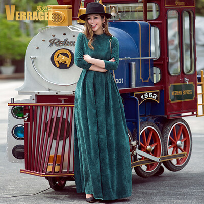 Wei Ya Ji VERRAGEE dress female autumn 2017 new self-cultivation towing temperament nine points sleeve ladies corduroy long skirt
Wei Ya Ji VERRAGEE dress female autumn 2017 new self-cultivation towing temperament nine points sleeve ladies corduroy long skirt