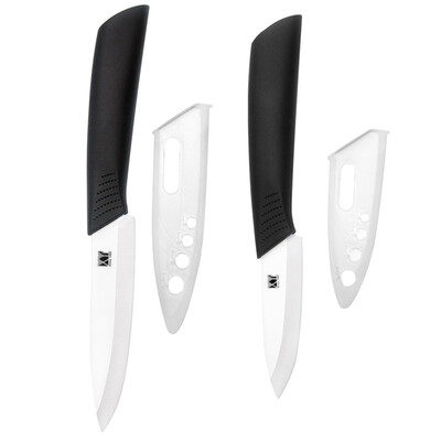 XYJ Brand Black Peeler Ceramic Knives 3, 4 Inch Paring Utility Kitchen Knives Set
XYJ Brand Black Peeler Ceramic Knives 3, 4 Inch Paring Utility Kitchen Knives Set