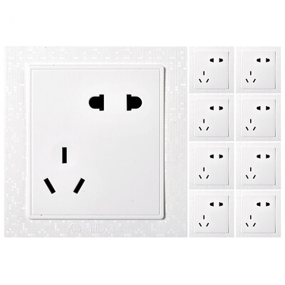Feidiao (feidiao) switch socket panel five hole socket power wall socket (10) Package 86 Phantom (Ya white
Feidiao (feidiao) switch socket panel five hole socket power wall socket (10) Package 86 Phantom (Ya white