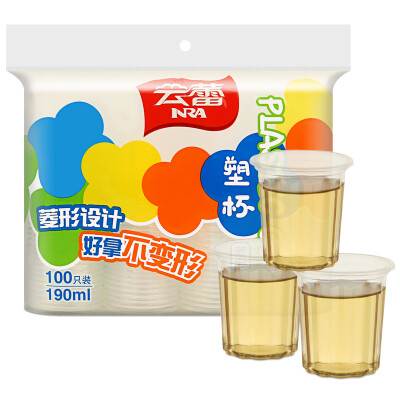 Yunlei disposable plastic cups diamond-shaped thick plastic cup imitation paper cups aviation cup No. 190ml 100 only installed 11455
Yunlei disposable plastic cups diamond-shaped thick plastic cup imitation paper cups aviation cup No. 190ml 100 only installed 11455