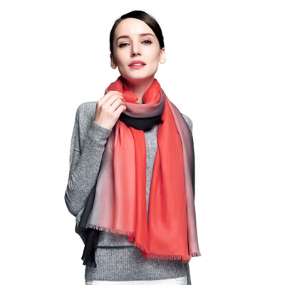 Bao Shengxiang 200 cashmere scarves lady autumn and winter gradient shawl warm collar red and black
Bao Shengxiang 200 cashmere scarves lady autumn and winter gradient shawl warm collar red and black