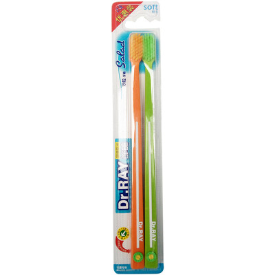 Lei governance DrRAY salad toothbrush × 2 high density bristles square brush handle color random
Lei governance DrRAY salad toothbrush × 2 high density bristles square brush handle color random