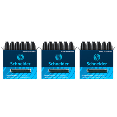 Schneider Schneider ink cartoon pen ink pan European standard pen for 6601 black 3 boxes 18 package
Schneider Schneider ink cartoon pen ink pan European standard pen for 6601 black 3 boxes 18 package