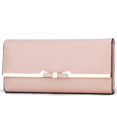 Montessori MONTAGUT wallet female long paragraph two fold bow Korean version of the big money folder folder Ms simple buckle R5222056214 pink
Montessori MONTAGUT wallet female long paragraph two fold bow Korean version of the big money folder folder Ms simple buckle R5222056214 pink