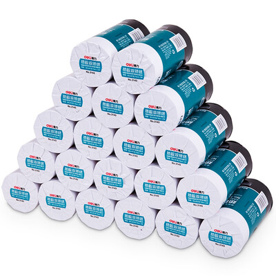 Deli 80mm 80mm thermal cash register paper cash register printing paper supermarket small ticket printing paper 56 m roll 40 volumes box 3143
Deli 80mm 80mm thermal cash register paper cash register printing paper supermarket small ticket printing paper 56 m roll 40 volumes box 3143