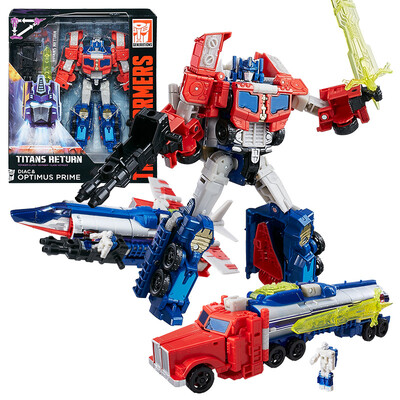 Hasbro (Transformers) Titan war navigational home-level toy three change Optimus Prime (red and white blue) C0276
Hasbro (Transformers) Titan war navigational home-level toy three change Optimus Prime (red and white blue) C0276