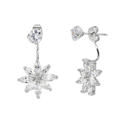 Yoursfs® Модное белое золото 4 Prong Plated Pure Zircon с цирконным цветком Dangle Jacket Earrings для женщин
Yoursfs® Модное белое золото 4 Prong Plated Pure Zircon с цирконным цветком Dangle Jacket Earrings для женщин