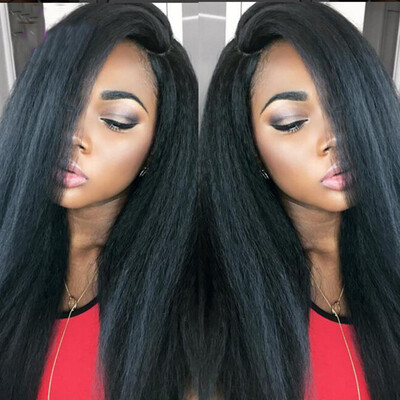 Brazilian Kinky straight wig glueless lace front human hair wigs for black women kinky straight lace front wig 130 density
Brazilian Kinky straight wig glueless lace front human hair wigs for black women kinky straight lace front wig 130 density