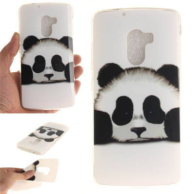 Panda Pattern Soft Thin TPU Rubber Silicone Gel Case Cover for Lenovo A7010