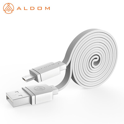 Aldom Flat Micro USB Cable 2A For Samsung galaxy LG HTC Android Mobile Phone Charger Data Sync Cable 1M For Lightning iPhone 5 6
Aldom Flat Micro USB Cable 2A For Samsung galaxy LG HTC Android Mobile Phone Charger Data Sync Cable 1M For Lightning iPhone 5 6