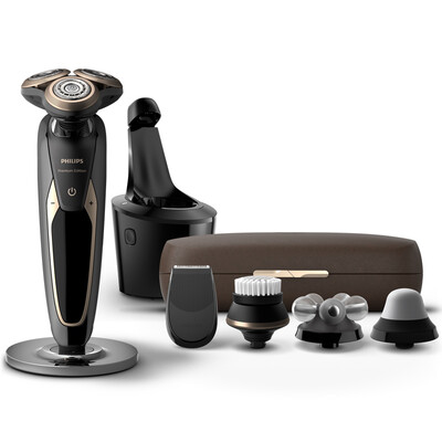 Philips (PHILIPS) electric shaver SP9851 / 70 imports of the Netherlands multi-functional care razor (with intelligent cleaning system with leather storage box
Philips (PHILIPS) electric shaver SP9851 / 70 imports of the Netherlands multi-functional care razor (with intelligent cleaning system with leather storage box