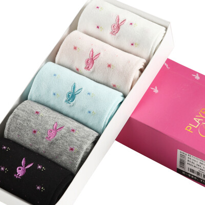 Playboy socks Lady in the tube cotton socks dots female socks 5 pairs of mixed color 22-24cm
Playboy socks Lady in the tube cotton socks dots female socks 5 pairs of mixed color 22-24cm