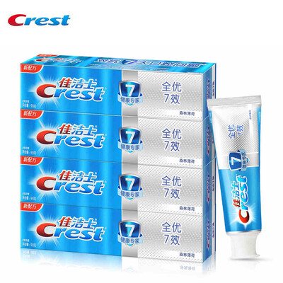 Crest deep clean toothpaste ultra white Complete multiple-effect teeth antibacterial Anti bad breath tooth Paste 90g4pcs
Crest deep clean toothpaste ultra white Complete multiple-effect teeth antibacterial Anti bad breath tooth Paste 90g4pcs