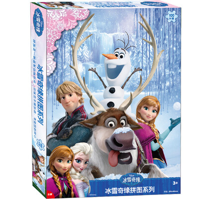 Disney puzzle ice&snow odd puzzle educational toys 100 pieces installed 11DF1002233