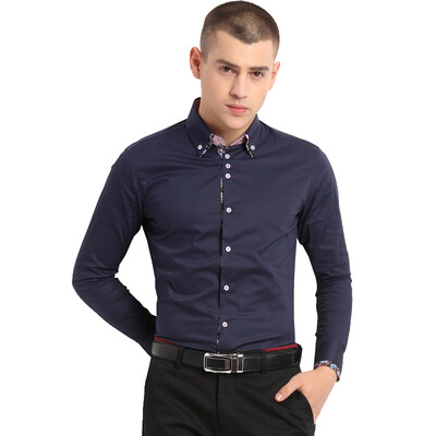 Acacia bird xiangsiniao men 's cotton buckle collar splicing casual long - sleeved shirt R4 dark red 175 / 92A
Acacia bird xiangsiniao men 's cotton buckle collar splicing casual long - sleeved shirt R4 dark red 175 / 92A
