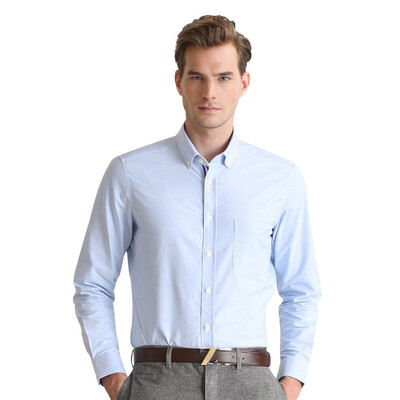 Gentleman Virtue Men Business Slim Long Sleeve Shirt Cotton Free Iron Oxford Shirt YCF50313017 Blue 43
Gentleman Virtue Men Business Slim Long Sleeve Shirt Cotton Free Iron Oxford Shirt YCF50313017 Blue 43