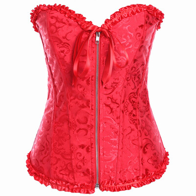 Sexy Bone Corset Zipper Waist Trainer Strapless Buister Corselet Women lace Shapewear Underpants
Sexy Bone Corset Zipper Waist Trainer Strapless Buister Corselet Women lace Shapewear Underpants