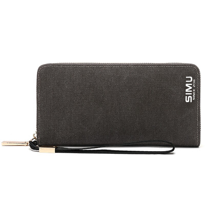 Think of animal husbandry (SIMU) 6055 canvas wallet long section zipper wallet Korean version of the retro vertical section of the student wallet multi-card bit can be put mobile phone bag black gray
Think of animal husbandry (SIMU) 6055 canvas wallet long section zipper wallet Korean version of the retro vertical section of the student wallet multi-card bit can be put mobile phone bag black gray