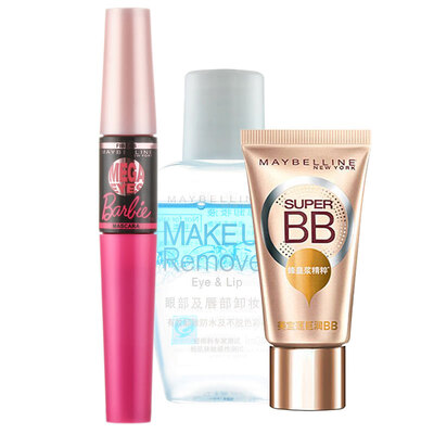 Maybelline (MAYBELLINE) Barbie large eye limit set (Barbie mascara + giant Run BB18ml + eye lip and unloading 40ml
Maybelline (MAYBELLINE) Barbie large eye limit set (Barbie mascara + giant Run BB18ml + eye lip and unloading 40ml