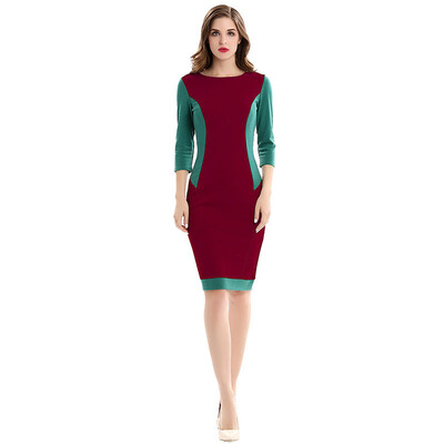 3XL Patchwork Women Dress 2016 Autumn Dress Brand Casual Dress O-Neck 55%Polyester 45%Spandex Vestidos
3XL Patchwork Women Dress 2016 Autumn Dress Brand Casual Dress O-Neck 55%Polyester 45%Spandex Vestidos