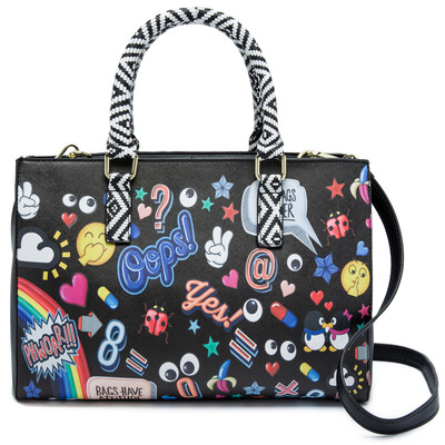 DEER LOVE Women's Handbag Fashion Print Graffiti Handbag Shoulder Messenger Bag LE11683 Red
DEER LOVE Women's Handbag Fashion Print Graffiti Handbag Shoulder Messenger Bag LE11683 Red
