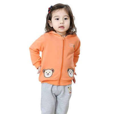 TINSINO) children's suits girl cute sweater knit spring hooded cardigan suit good bear bear THY0185272 light orange 73
TINSINO) children's suits girl cute sweater knit spring hooded cardigan suit good bear bear THY0185272 light orange 73