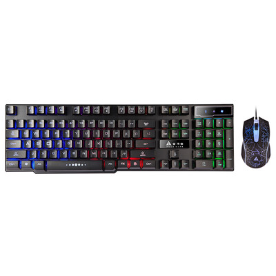 Golden Field Rainbow Valley Mechanical Handpiece Office / Home / Game Keyboard Mouse Set / Colorful Backlit Eating Chicken Keyboard / Glue With Breathing Light Eating Chicken Mouse Black
Golden Field Rainbow Valley Mechanical Handpiece Office / Home / Game Keyboard Mouse Set / Colorful Backlit Eating Chicken Keyboard / Glue With Breathing Light Eating Chicken Mouse Black