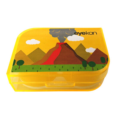 Eyekan Century Kaida contact lens case companion box double box care box K1516 yellow pattern random
Eyekan Century Kaida contact lens case companion box double box care box K1516 yellow pattern random