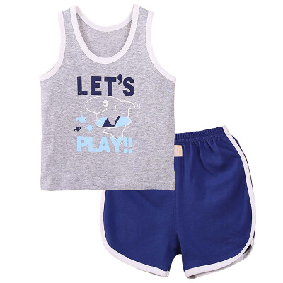 Yu Zhaolin children's suit summer children's clothing boy children's vest suit YH16T270017 small superman flower gray 73
Yu Zhaolin children's suit summer children's clothing boy children's vest suit YH16T270017 small superman flower gray 73
