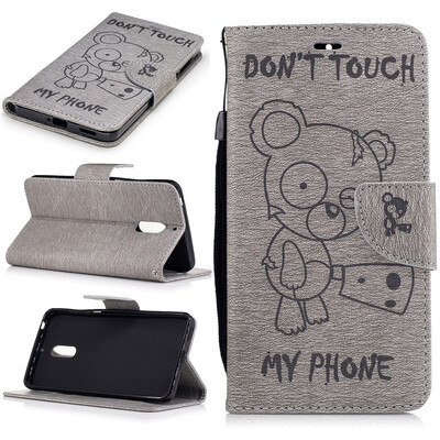 Gray Bear Style Embossing Classic Flip Cover with Stand Function and Credit Card Slot for Nokia 6
Gray Bear Style Embossing Classic Flip Cover with Stand Function and Credit Card Slot for Nokia 6