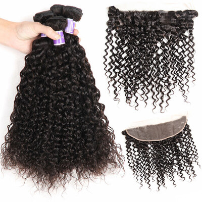 Kapelli Brazilian Kinky Curly Brazilian Lace Frontal Closure With Bundles1Pcs Lace Frontal 135x4 With 3Pcs Human Hair Bundles
Kapelli Brazilian Kinky Curly Brazilian Lace Frontal Closure With Bundles1Pcs Lace Frontal 135x4 With 3Pcs Human Hair Bundles