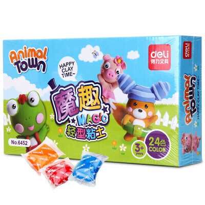 Effective (deli) 6453 magic fun light clay / color clay set 3d color mud DIY toys 36 color equipment
Effective (deli) 6453 magic fun light clay / color clay set 3d color mud DIY toys 36 color equipment