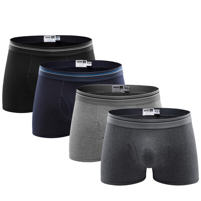 Heng Yuen Cheung men's underwear long stretch elastic cotton business flat angle underwear simple and comfortable waist color mixed with four pieces of a combination of 185/110 
Heng Yuen Cheung men's underwear long stretch elastic cotton business flat angle underwear simple and comfortable waist color mixed with four pieces of a combination of 185/110
